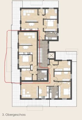 PENTHOUSEWOHNUNG!!! 3ZKB MIT TRAUMHAFTSCHÖNER DACHTERRASSE - PROVISIONSFREI !!!