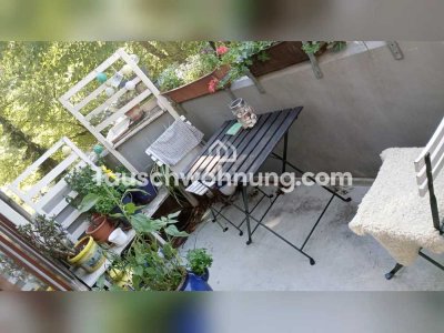 Tauschwohnung: 3, 5 Zimmer mit zwei Balkonen+ Garten