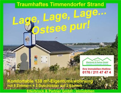 Strandnahe (300 m)  5-Zi.-Eigentumswohnung (möbliert)