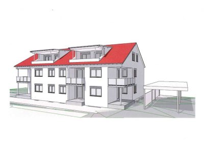 2 Zi.-EG-Wohnung -Neubau- in Mössingen; mit Terrasse und kl. Gartenanteil