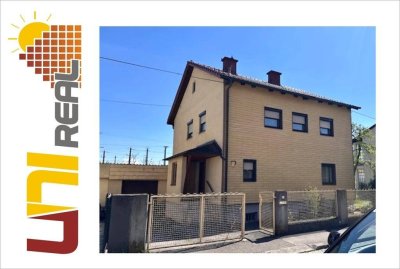 - UNI-Real - Unterkellertes Haus mit 5 Zimmern, Dachboden, Garten u. Garage