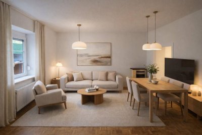 Charmante 3 Zimmer Hochparterre-Wohnung mit großem Gemeinschaftsgarten in Salzburg-Itzling