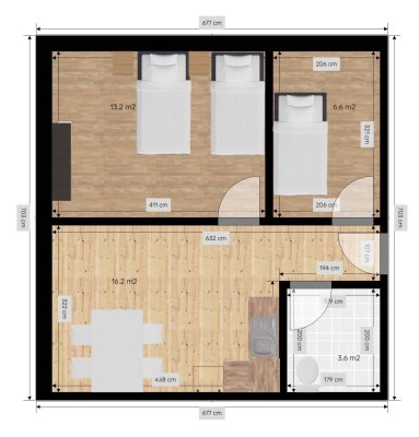 Vollmöblierte 3 Zimmer Apartment zu mieten!