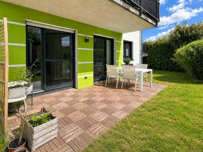 Helle Gartenwohnung mit Terrasse in attraktiver Stadtnähe