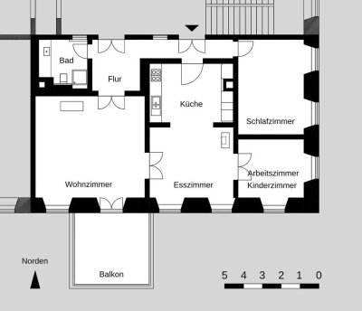 Herrschaftliche Wohnung auf Schloss Lindich