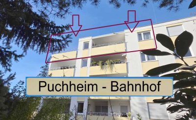 Puchheim-Bf: Renoviertes 3-Zi-Penthouse, DT, Lift, EBK, Parkett, Keller, Kfz-Stpl.  *jetzt frei*