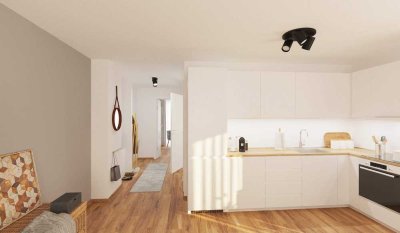Bezugsfertige 2-Zimmer-Wohnung mit Balkon