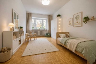 KUNZE: großzügige Wohnung mit Loggia und Kamin in Eilenriede-Nähe