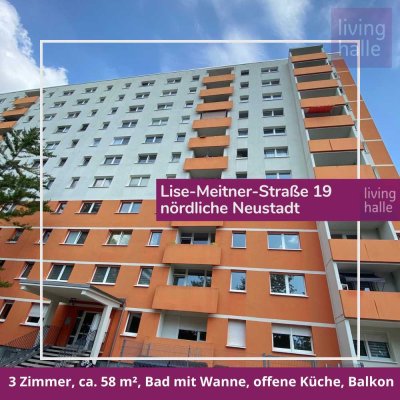 Weitblick auf Halles Skyline