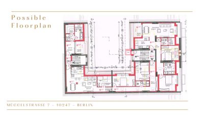 ⭐ Rooftop with planning permission for 2 family sized apartments in excellent Friedrichshain setting