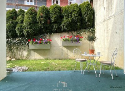 GARTENWOHNUNG : Moderne 2-Zimmerwohnung mit Tiefgaragenparkplatz