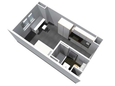 1-Zimmer-Apartment im Studentenwohnheim direkt am Campus Ansbach (16 m²) – ab 01.03.2026