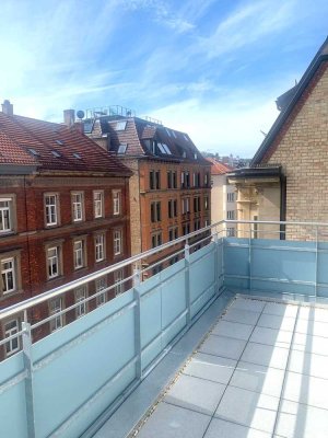 1-Zi. Apartment mit sonniger Dachterrasse im Herzen des Heusteigviertel
