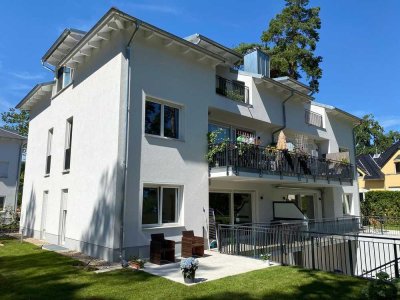 Blick auf den See: wunderschöne & ruhige Wohnung mit Garten