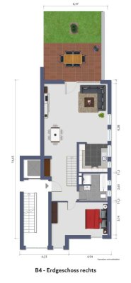 Exclusive Maisonette-Wohnung mit Balkon in Dortmund-Bittermark