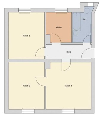 gemütliche 3-Zimmer Wohnung in Würzburg Zellerau - komplett saniert
