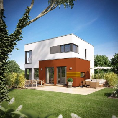 Urbanes Wohnen mit Stil - Modernes Doppelhaus mit Flachdach und smartem Energiekonzept