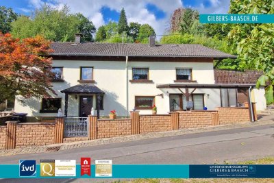 Morbach-Merscheid: EFH mit Umbaumöglichkeit zu ZFH samt idyllischen Grundstück in Ortsrandlage!