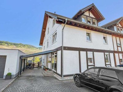 Lösnich: Attraktive 4-Zimmer-Eigentumswohnung in einer gepflegten Doppelhaushälfte, ruhige Wohnlage