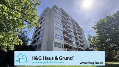 FREI! 3-Zimmerwohnung mit 2 Loggien, TG-Stellplatz und Aufzug in Grötzingen