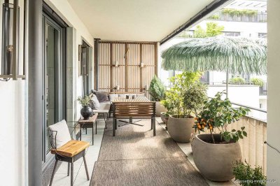 Bestlage nahe Englischen Garten: Luxuriöse 3-4 Zi.-Designerwhg. - großer Balkon & 2 TG-Stellplätzen.