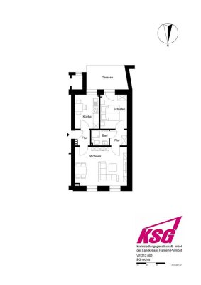 *Im Zentrum gelegene 2-Zimmerwohnung mit Terrasse*