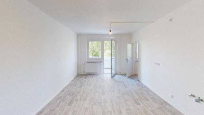 Ebenerdig erreichbare 2-Raum-Wohnung mit Balkon