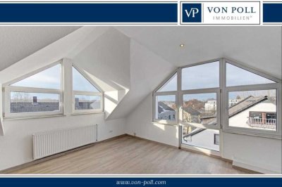 Lichtdurchflutete Dachgeschosswohnung inkl. Küche + Garage