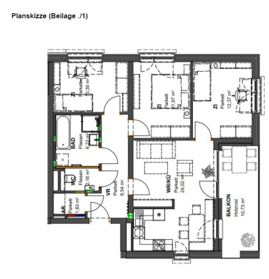 4 Zimmer Wohnung