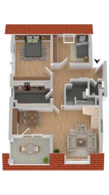 Top Kapitalanlage - vermietete 5-Zimmer Maisonette Wohnung in bevorzugter Lage WE34