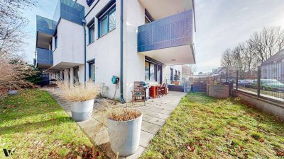 MODERNE 3-ZIMMERWOHNUNG MIT GARTEN, TERRASSE &amp; 2 KFZ-STELLPLÄTZEN