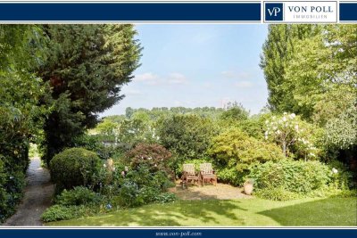 Einzigartiges Maisonette-Erlebnis mit Rheinblick, Garten und Balkonvielfalt