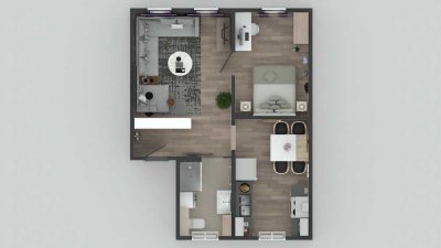 Frisch sanierter Altbau: 2,5-Zi.-Wohnung nahe Adler