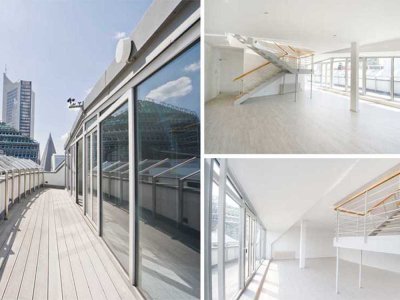 Loft-Maisonette-Wohnung im Herzen von Leipzig mit Terrasse, AR, Gäste- und Masterbad
