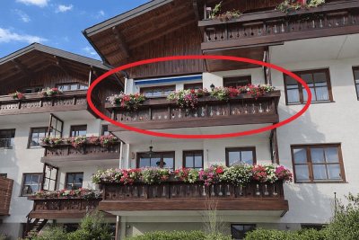 Ruhig gelegene, helle, drei Zimmer Wohnung in St. Gilgen am Wolfgangsee