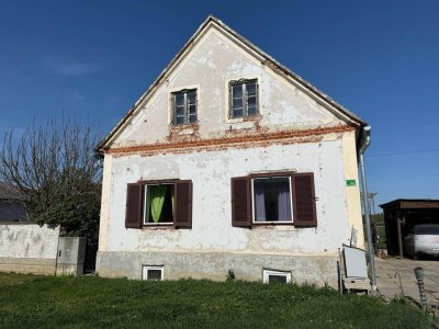 Sanierungsbedürftiges Haus mit großem Grundstück, idyllische Lage