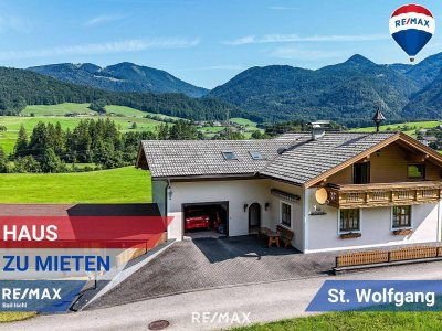 Viel Platz zum Leben – Zweifamilienhaus mit Werkstatt, Party-/ Hobbyraum &amp; zwei Garagen in ruhiger Lage bei St. Wolfgang