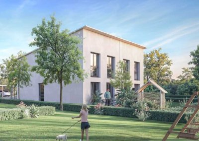 Neubau: Moderne DHH im Grünen nahe Tübingen!