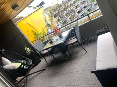 Exklusive 1-Raum-Penthouse-Wohnung mit großer Terrasse und EBK in Mannheim