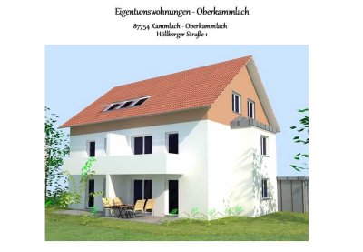 Kammlach: 2-Zimmer-EG-Wohnung mit Terrasse - NEUBAU in Planung - Baugenehmigung vorhanden