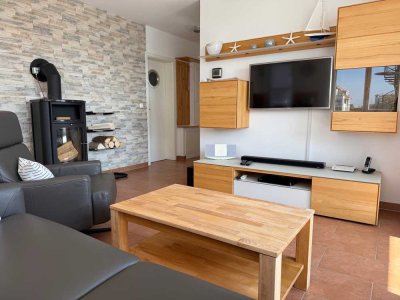 Exklusive Ferienwohnung mit Meerblick, Sauna, Top-Ausstattung & großer Sonnenterrasse