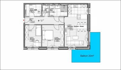 Attraktive 3-Zimmer-Wohnung mit gehobener Innenausstattung mit Balkon in Diepholz/Aschen