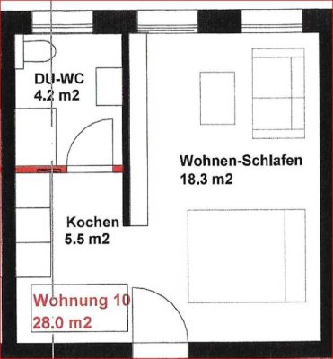 Helle 1-Zimmer-Whg. in Hagen – ideal für Alleinlebende, Rentner oder junge Berufstätige (Whg10-204)