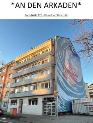 Erstbezug nach Sanierung mit EBK und Balkon: exklusive 2-Zimmer-Wohnung bei den Bilker Arkaden