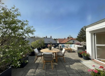 1190! Exquisite DG-Maisonette mit RIESENDACHTERRASSE + Balkon in Grünruhelage!