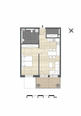 Moderne 2-Zimmer-Wohnung im Neubau