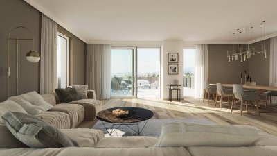 BAUSTARTAKTION: -8,5%! Stilvolles Wohnen in Toplage mit individuellem Panorama Pur!