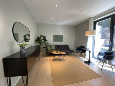 Moderne, voll möblierte 2-Zimmer-Wohnung mit Terrasse in ruhiger Lage von Mühlheim am Main