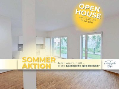 Lichtdurchflutete 2-Zimmer-Neubauwohnung mit TERRASSE und EBK im Neubauquartier "Großherzog Fried...