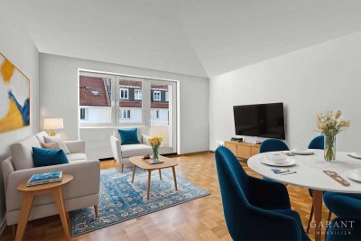 3 Zimmer-Wohnung mit Loggia zum Innenhof und Tiefgarage - sofort bezugsfrei
